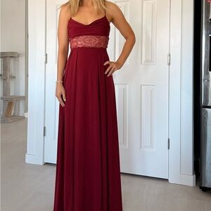 Lucy in the Sky Burgundy Glitter Dress